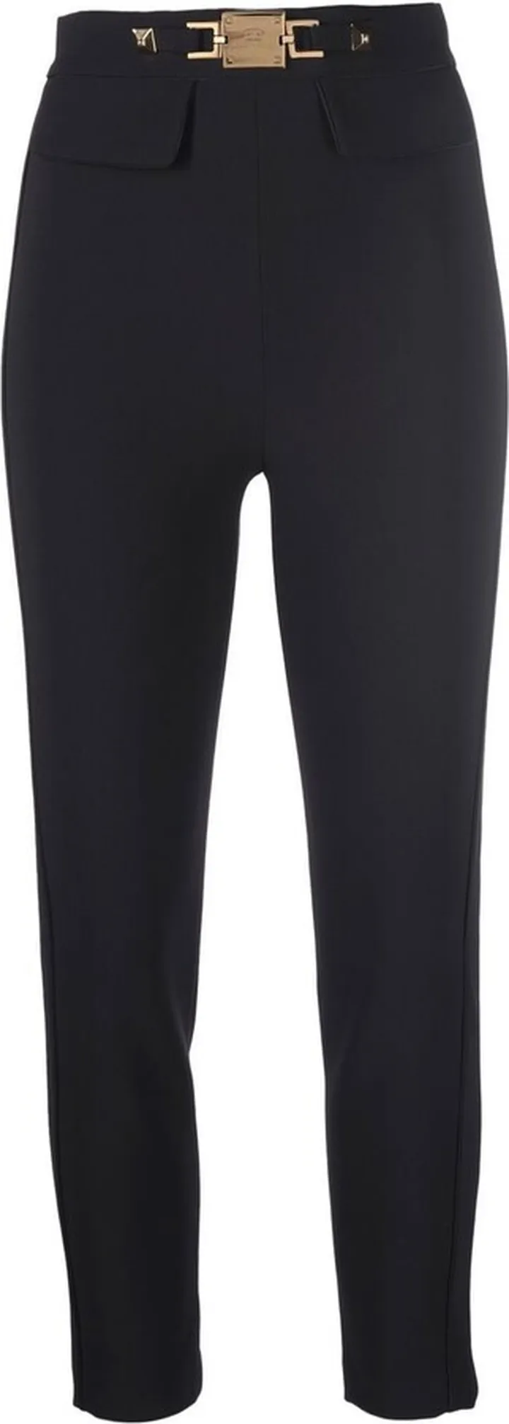 Belted Cropped Tailored Trousers