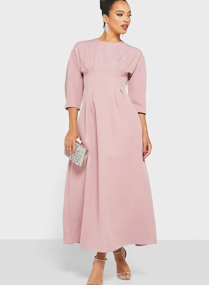 Cinch Waist Detailed Dress