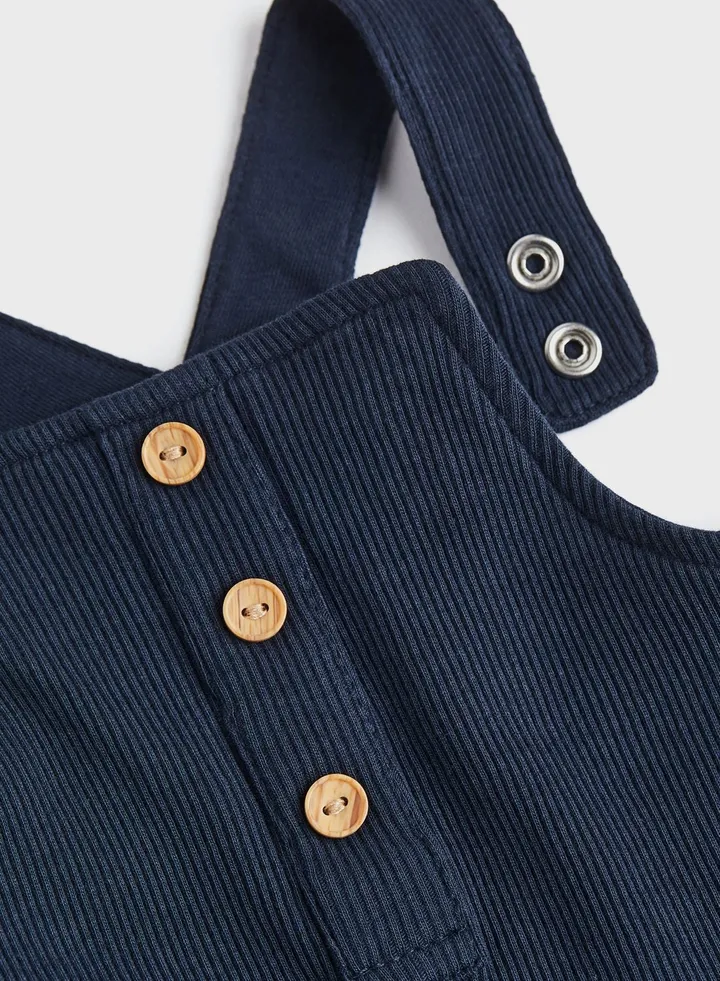 Infant Essential Ribbed Dungarees