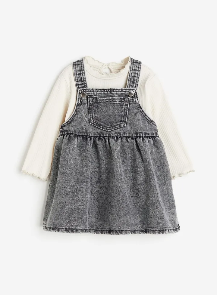 Kids 2 Piece Top And Dress Set