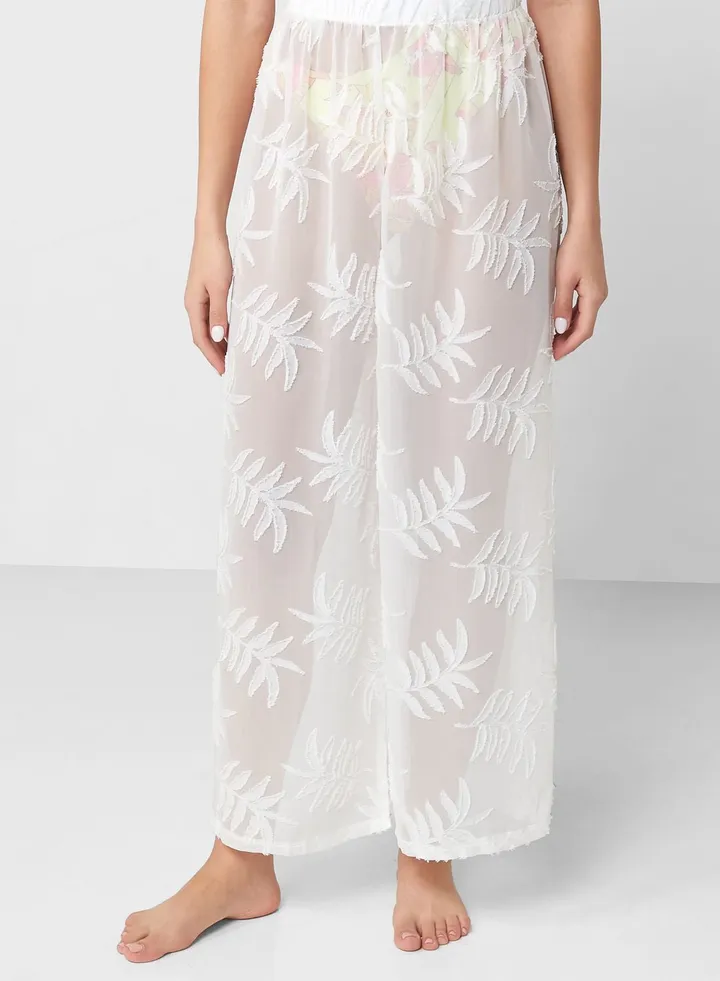 Lace Detail Beach Pants