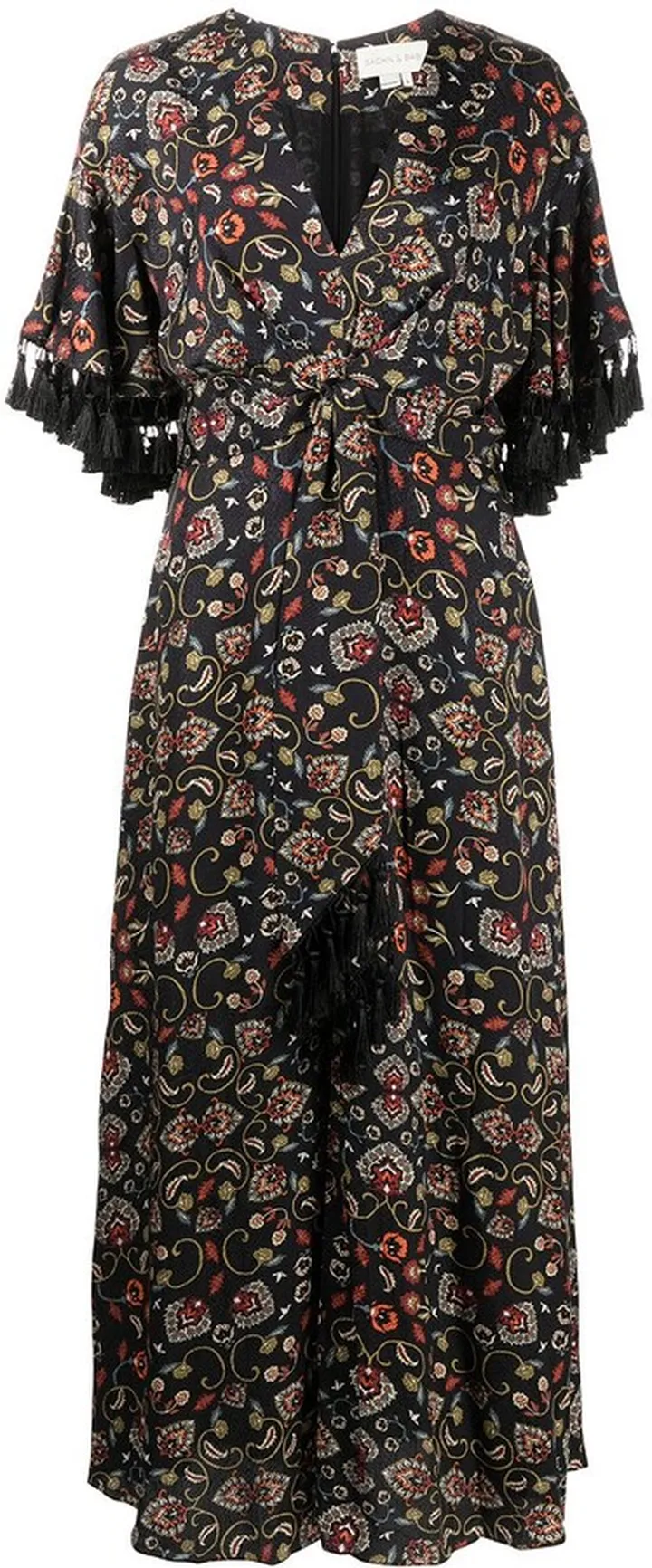 Jacynda jacquard midi dress