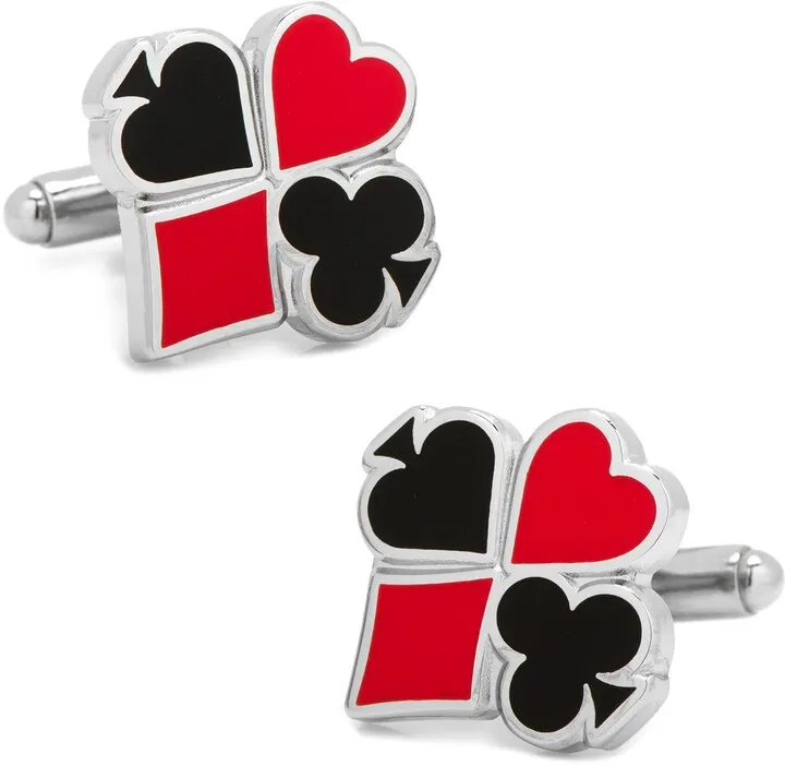 Full Card Suit Cuff Links