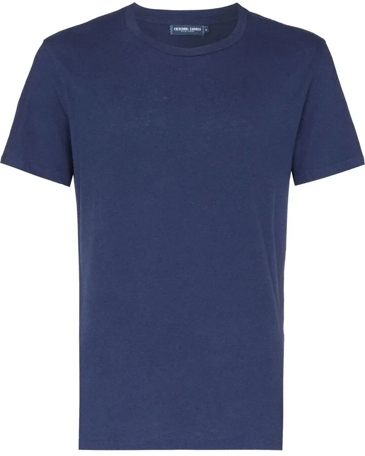 Lucio linen-blend T-shirt
