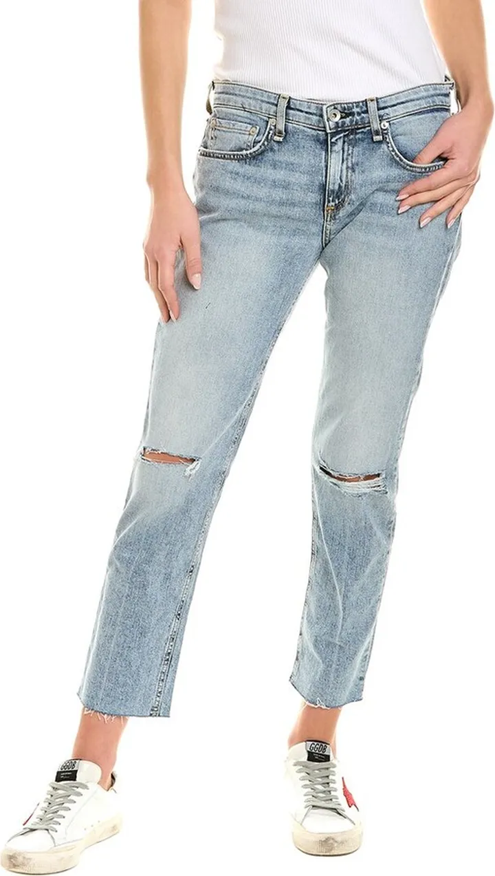Rag & Bone Dre Low-Rise Slim Stella Boyfriend Jean