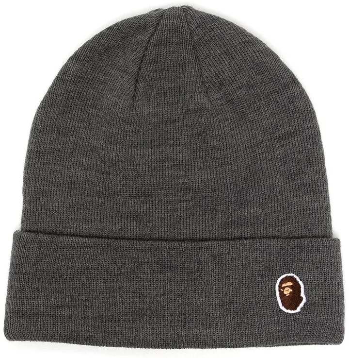 Embroidered Logo-Patch Beanie