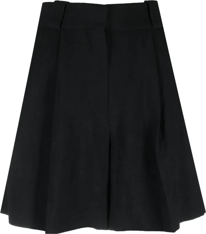 Pleat-Detail Tailored Shorts