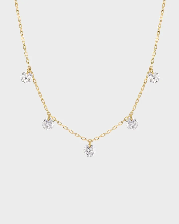 Danae 5-Diamond Necklace