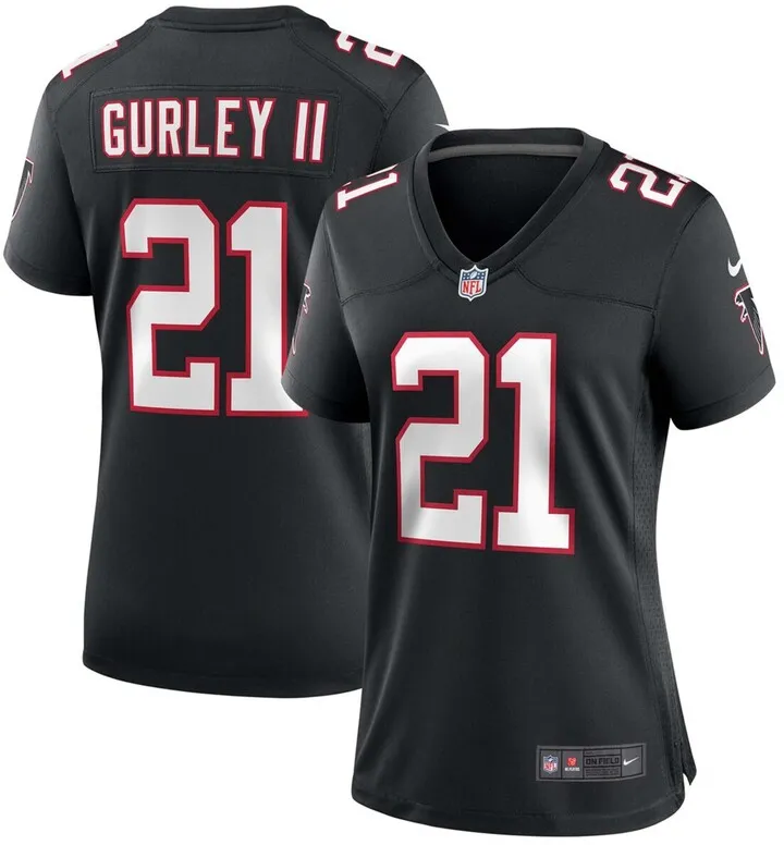 Women's Todd Gurley Ii Black Atlanta Falcons Throwback Game Jersey