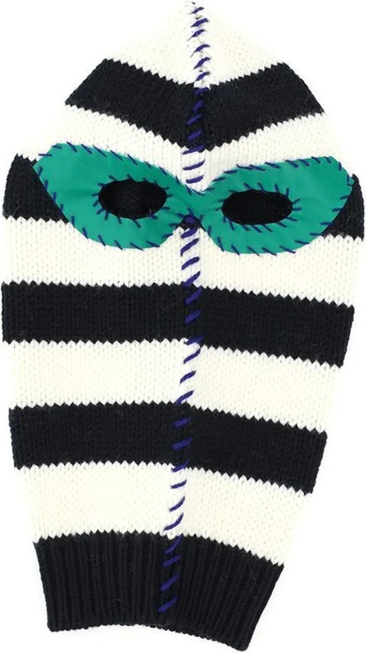 Marni Striped Knitted Balaclava