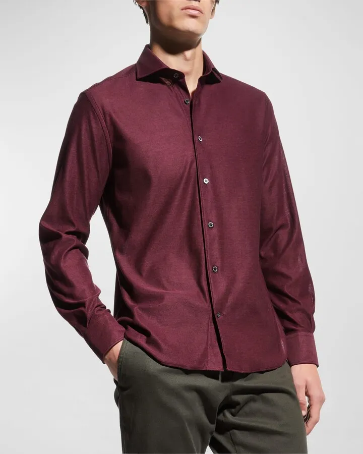 Men's Double-Faced Jersey Sport Shirt