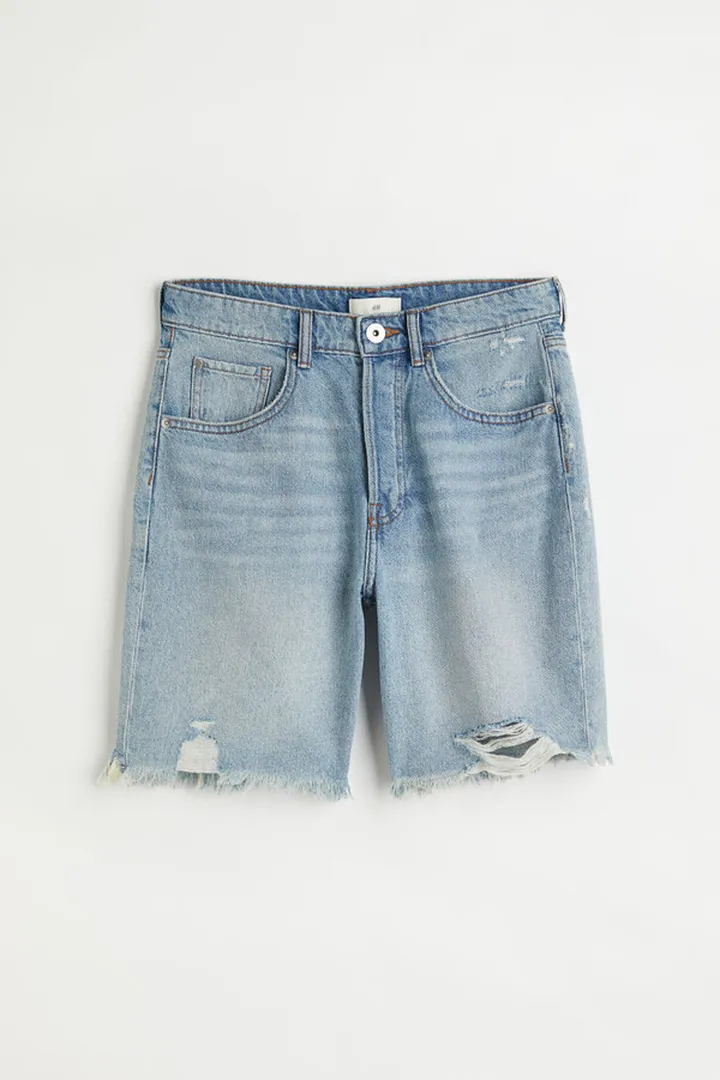Relaxed Fit Denim Shorts