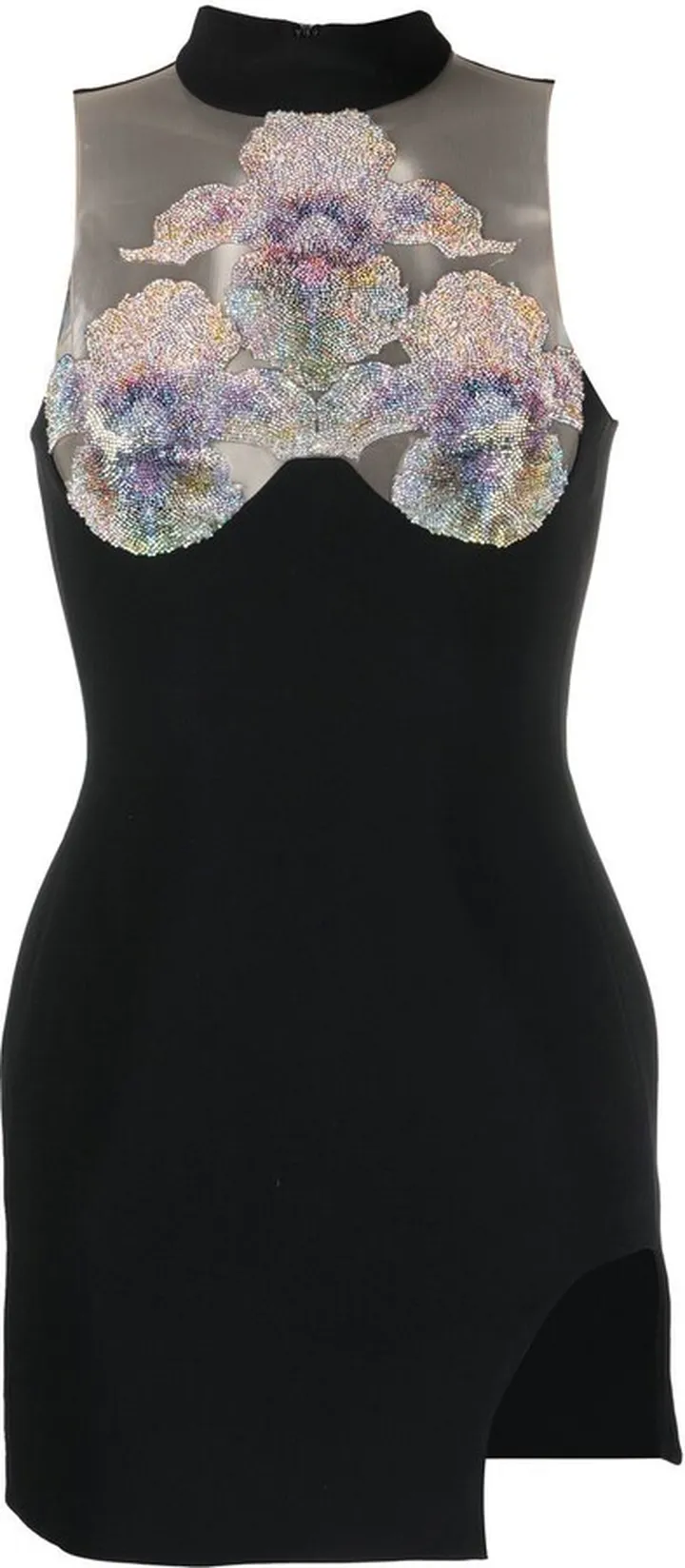 Crystal Flower Detail Minidress