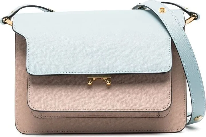 Trunk colour-block tote bag