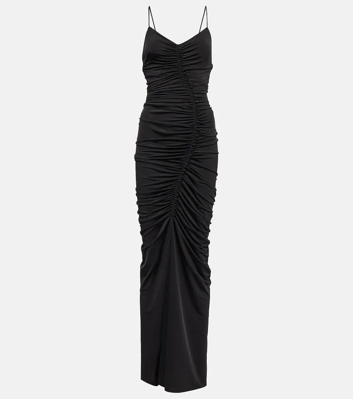 Ruched maxi dress