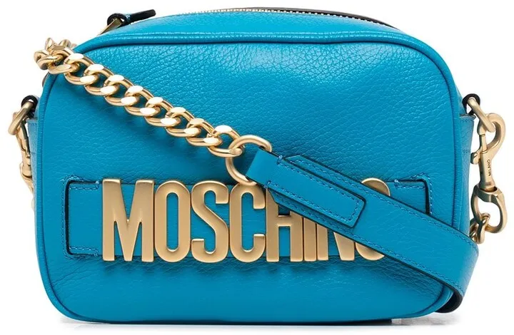 Logo-Plaque Leather Shoulder Bag