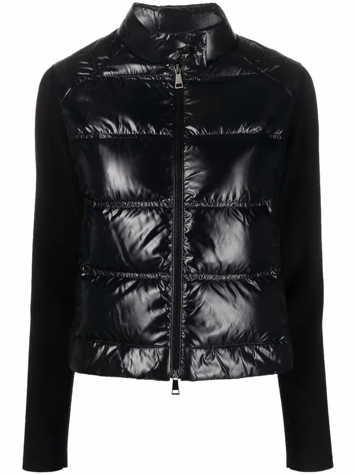 Cuvellier padded contrast-sleeve jacket