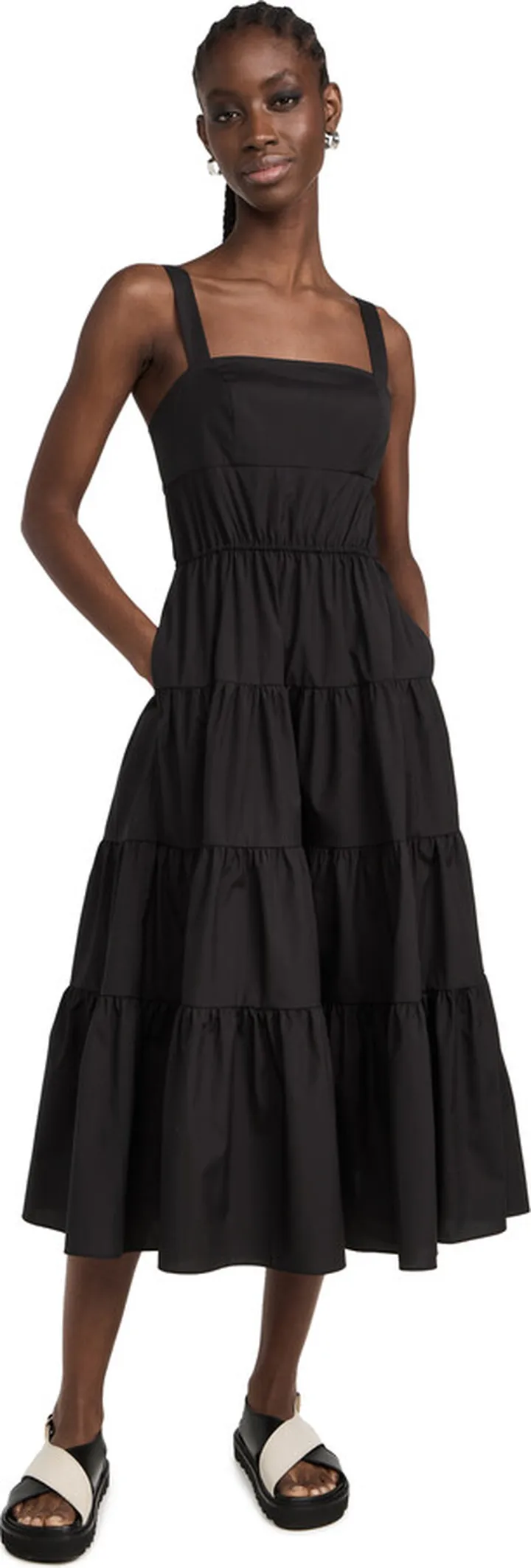 Jason Wu Long Tiered Ruffled Detail Dress