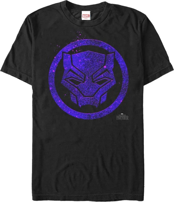 Men's Marvel Black Panther 2018 Ember Mask T-Shirt - Black - Small