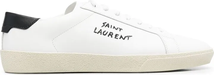 Logo-Embroidered Low-Top Sneakers