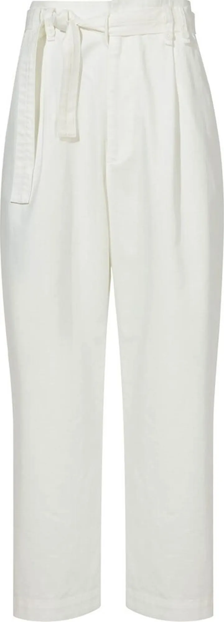 Waist-Tie Cropped Trousers