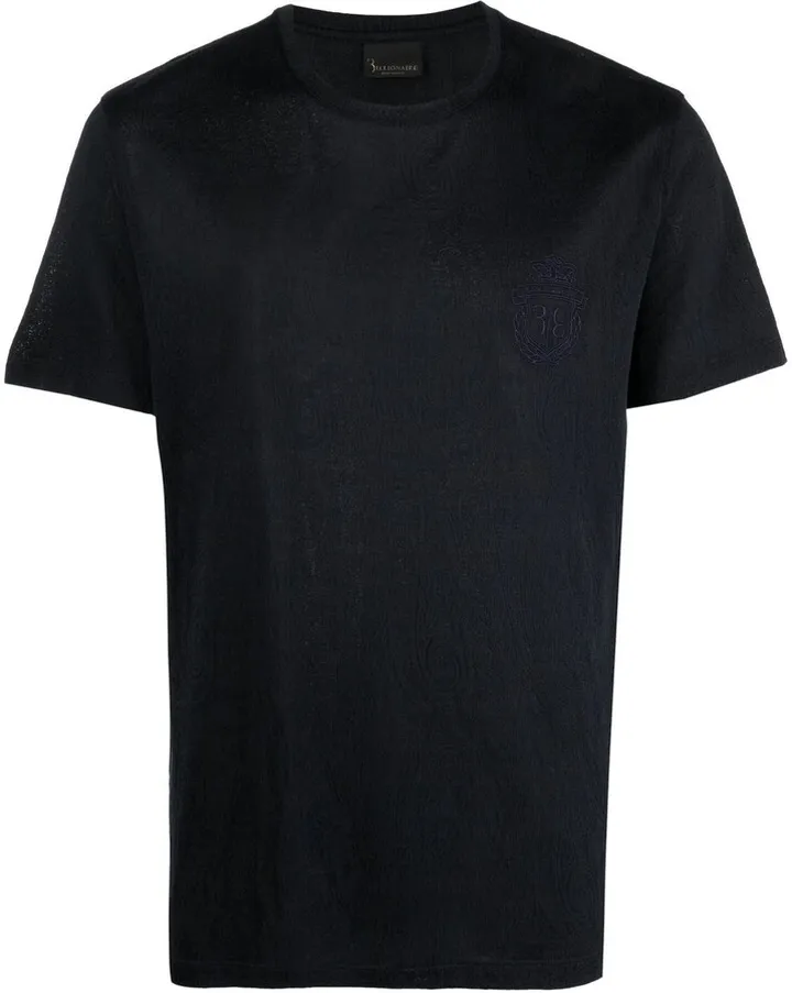 embroidered-logo T-shirt