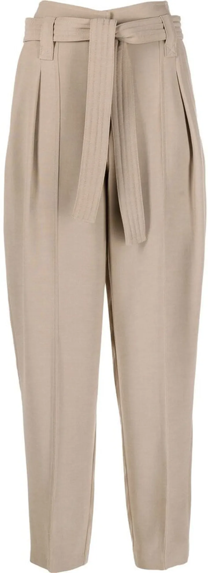 High-Waisted Belted Trousers
