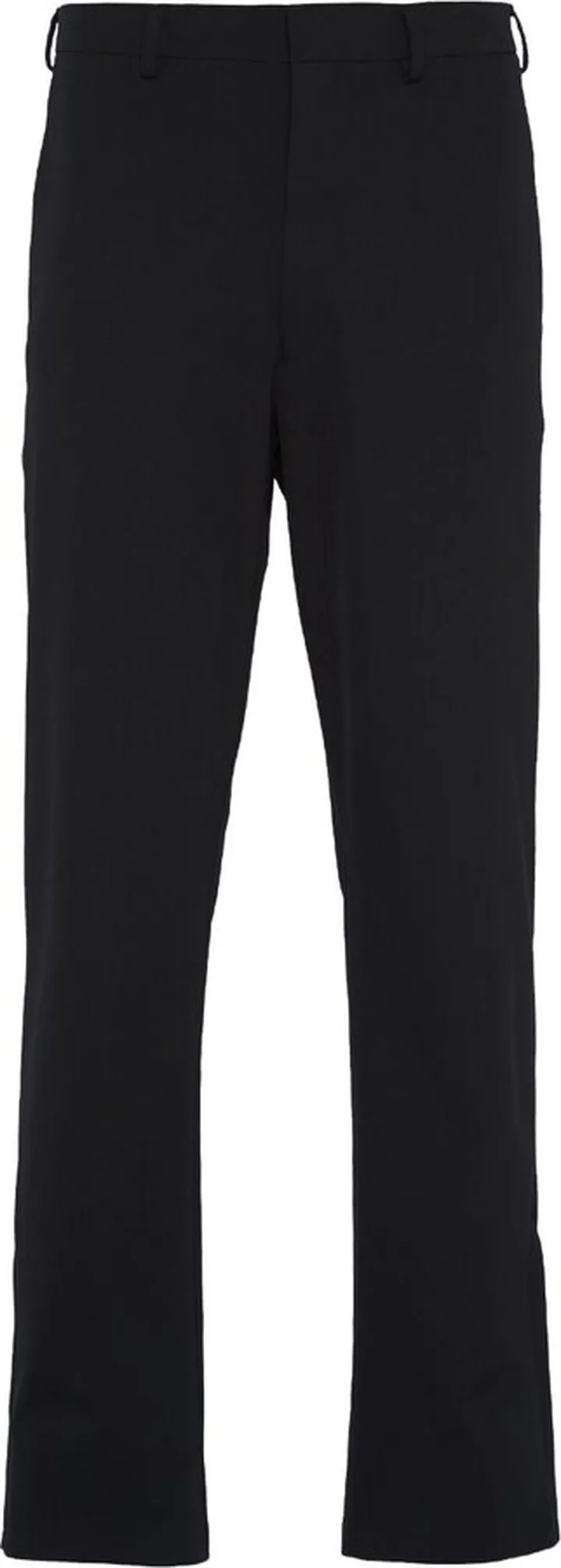 Triangle-Logo Stretch Straight Trousers