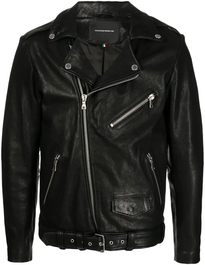 Joey leather biker jacket