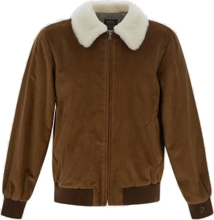 A.P.C. Zip-Up Corduroy Bomber Jacket