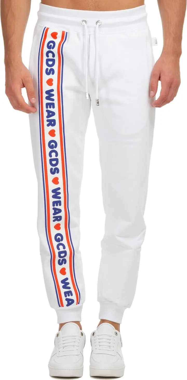 Cute Tape Logo Cotton Sweatpants