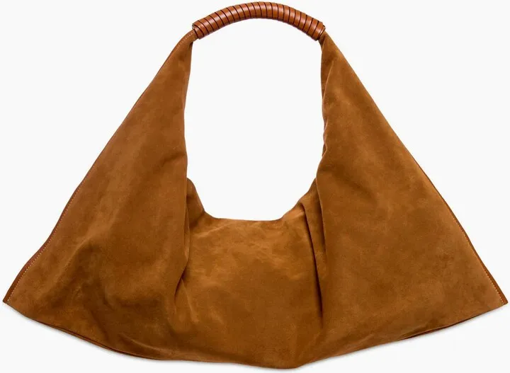 Tan Suede Jetson Bag