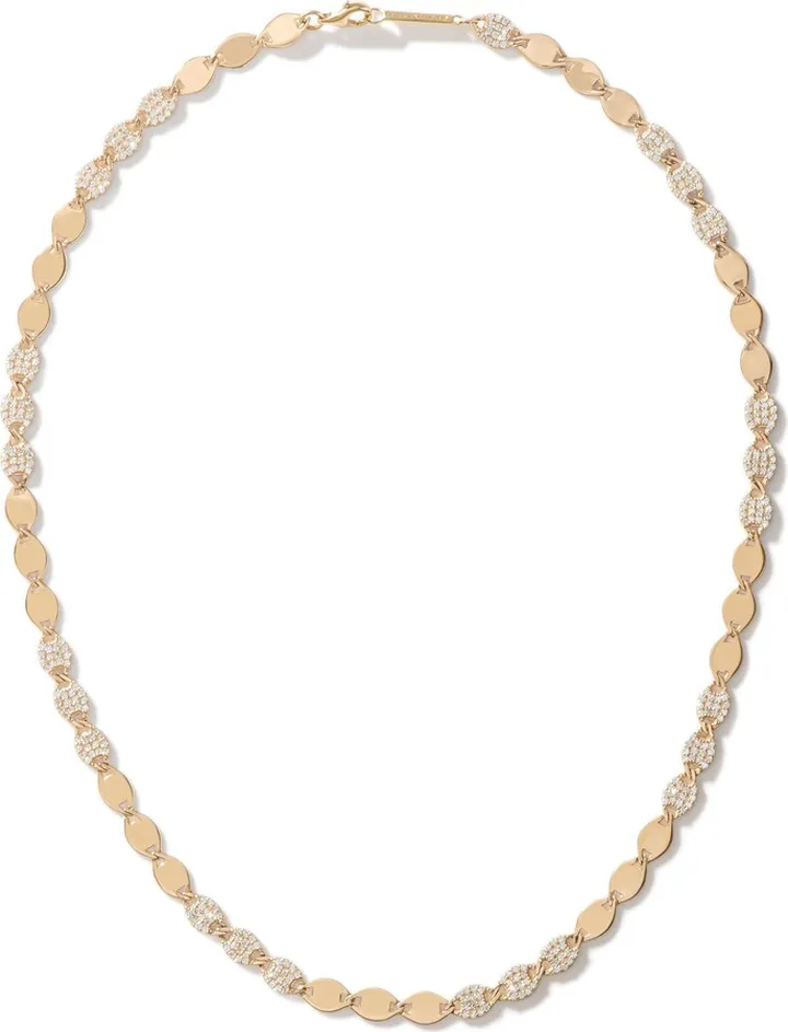 Diamond & Nude Link Necklace
