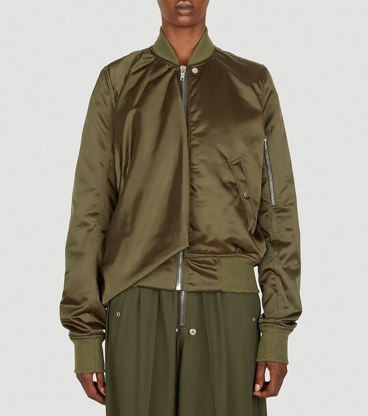 Rick Owens Asymmetric-Detail Bomber Jacket