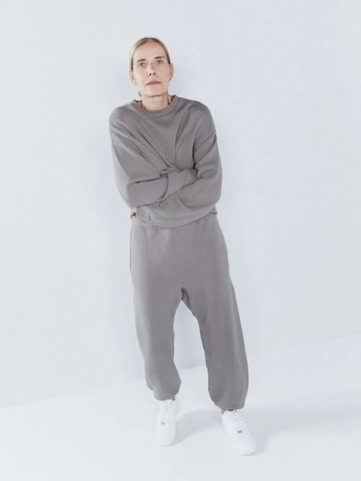 Cropped Organic Japanese-jersey Track Pants