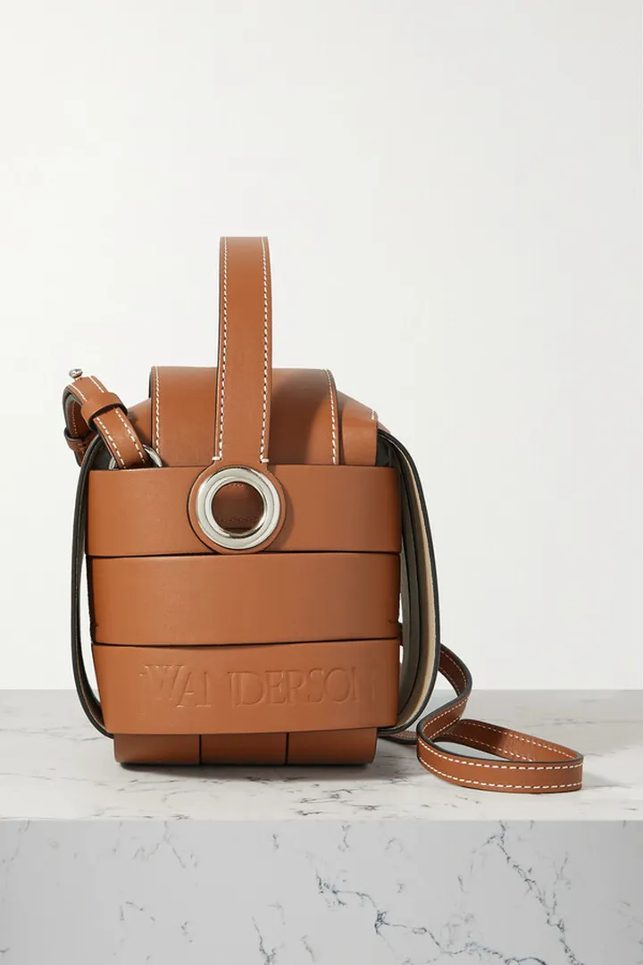 JW Anderson - Knot Leather Shoulder Bag - Brown