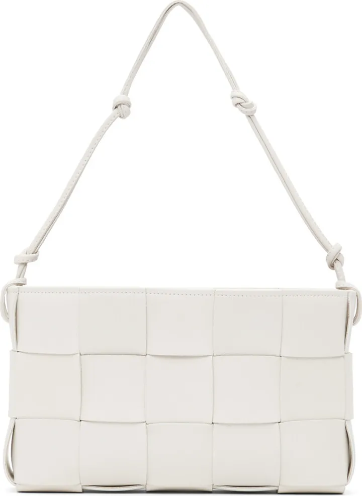Bottega Veneta White Cassette Pouch Bag
