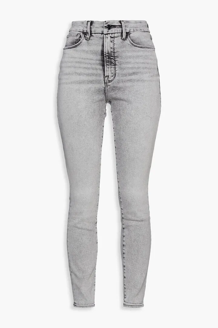 Good Waist acid-wash high-rise skinny jeans