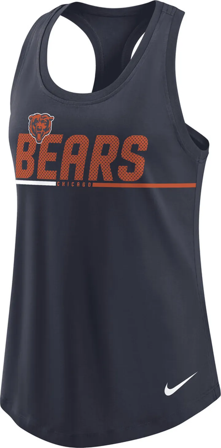 Nike Women's City (NFL Chicago Bears) Racerback Tank Top in Blue