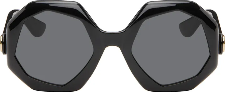 Gucci Black Geometric Sunglasses