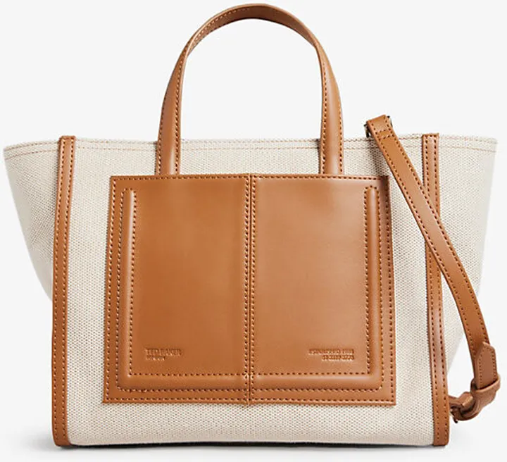 Brown Aksanna Cotton-blend Shopper bag