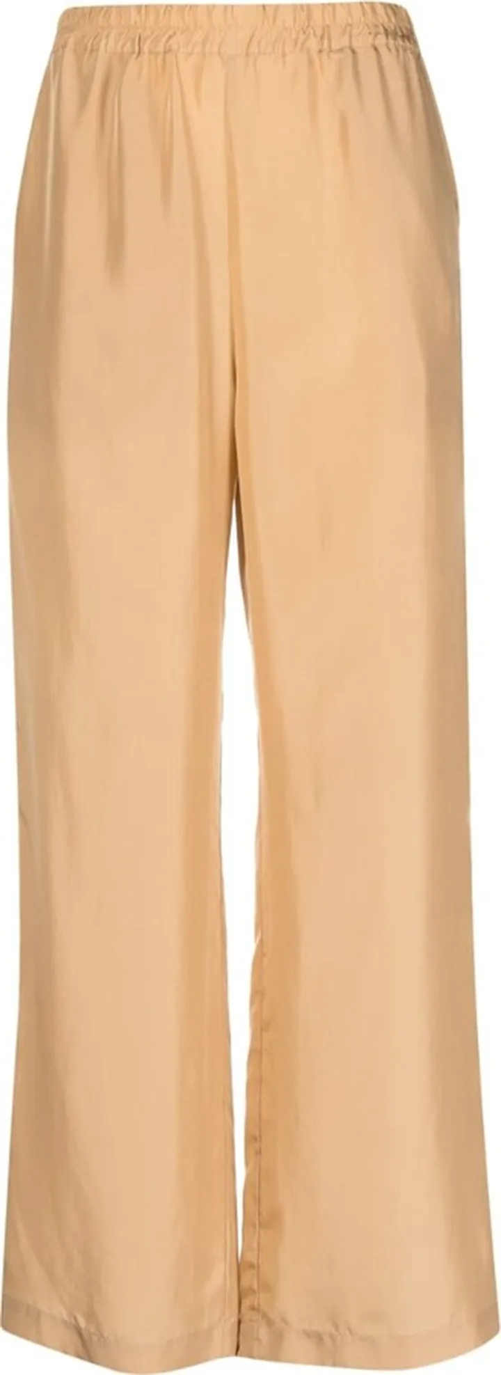 Straight-Leg Silk Trousers