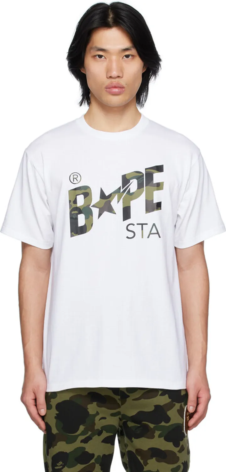 BAPE White Camo STA T-Shirt