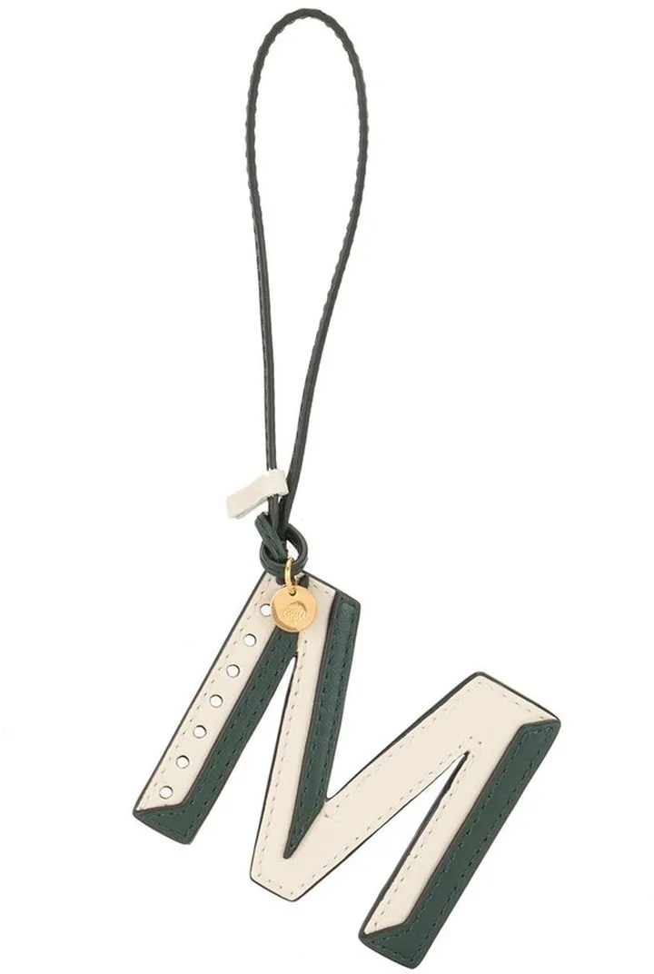 M leather keyring