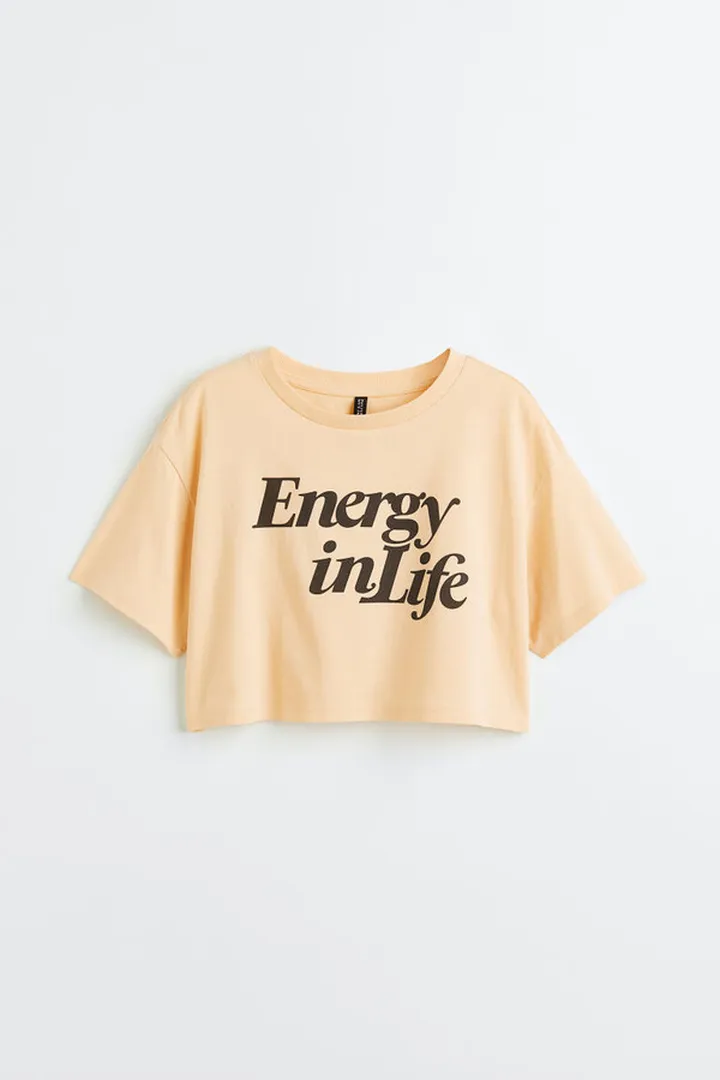 Printed Crop Top