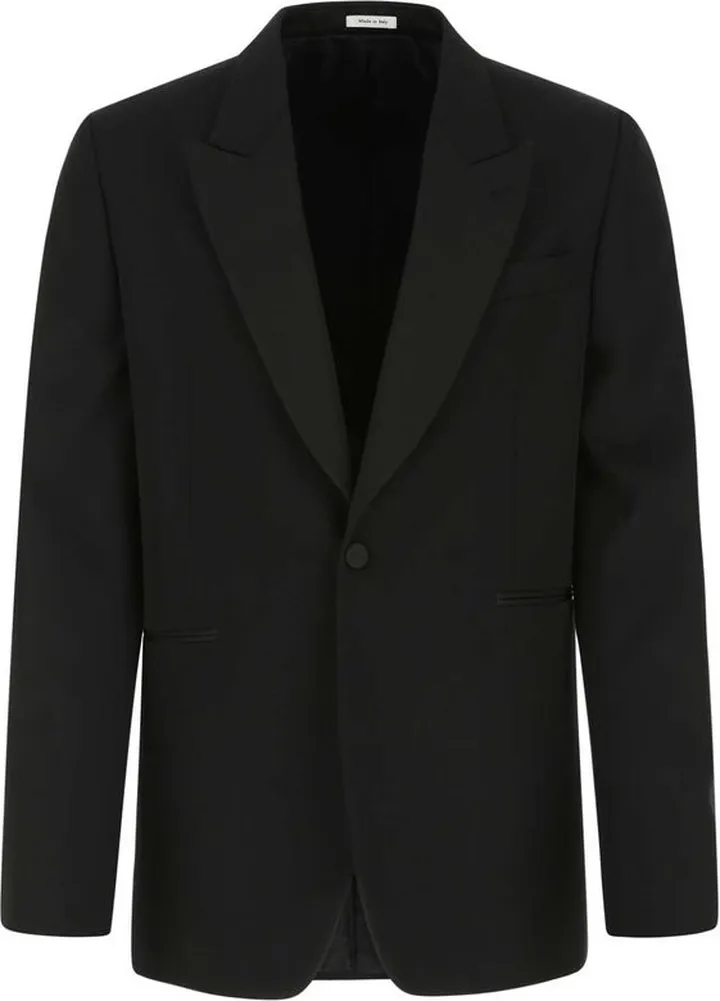 Alexander McQueen Single-Breasted Long Sleeved Jacket