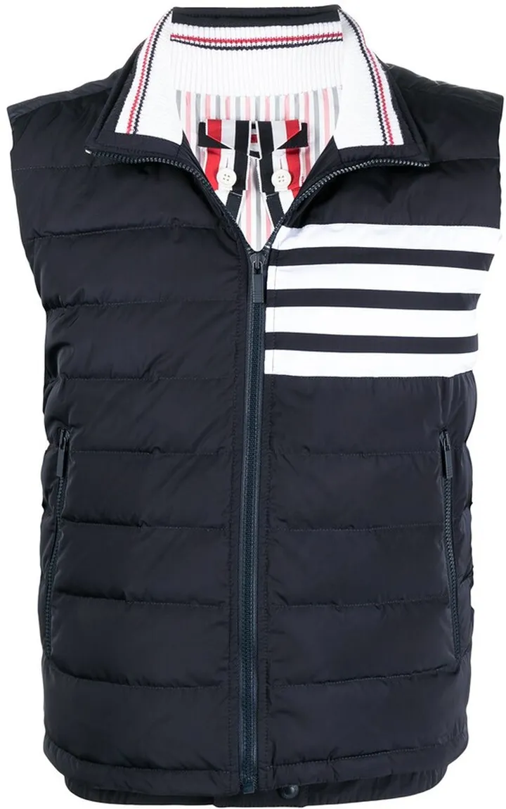 4-Bar motif puffer gilet