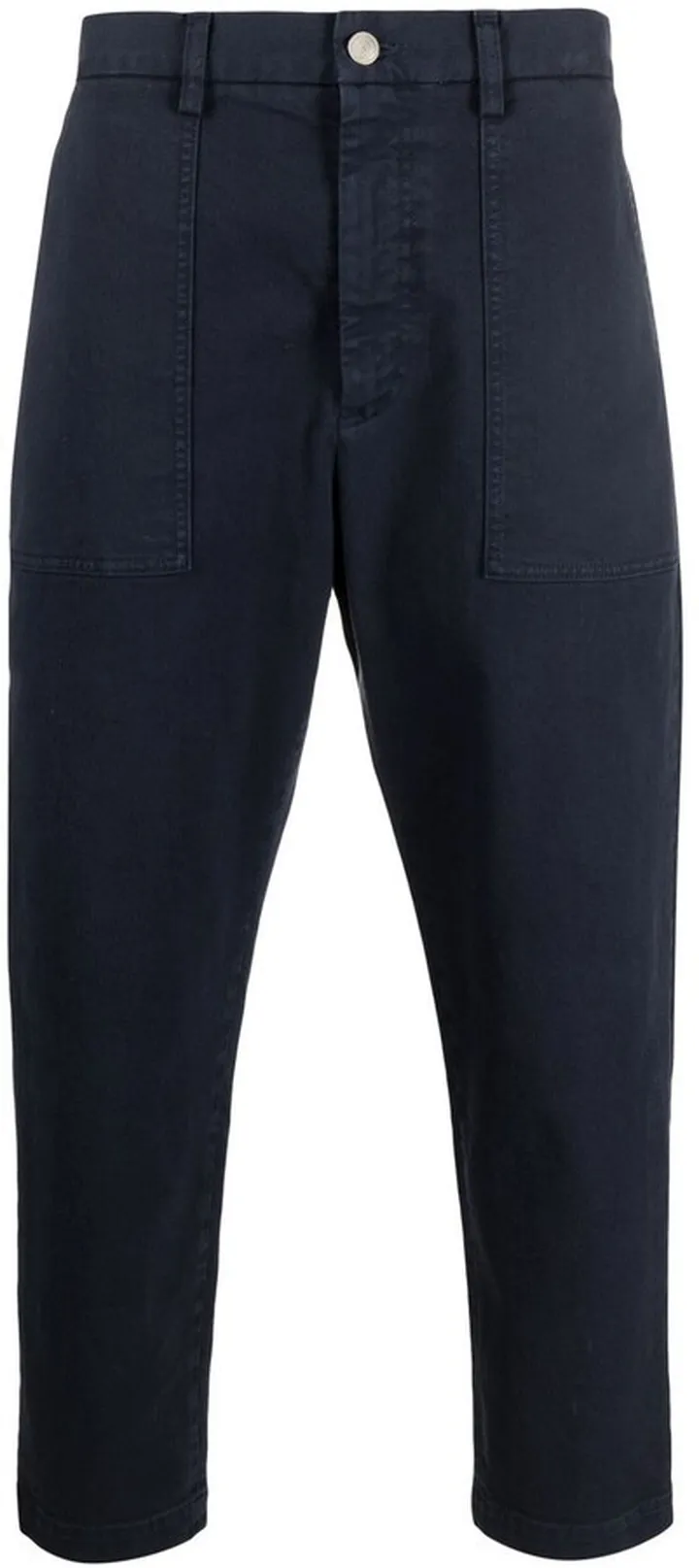 Straight Leg Mid-Rise Trousers