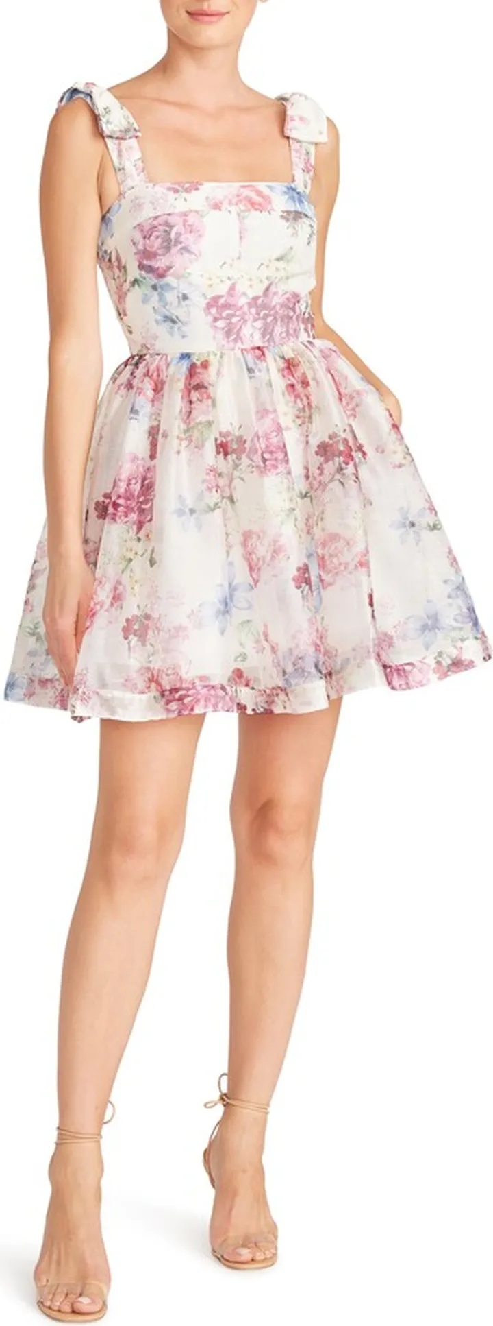Floral Lace Fit & Flare Minidress