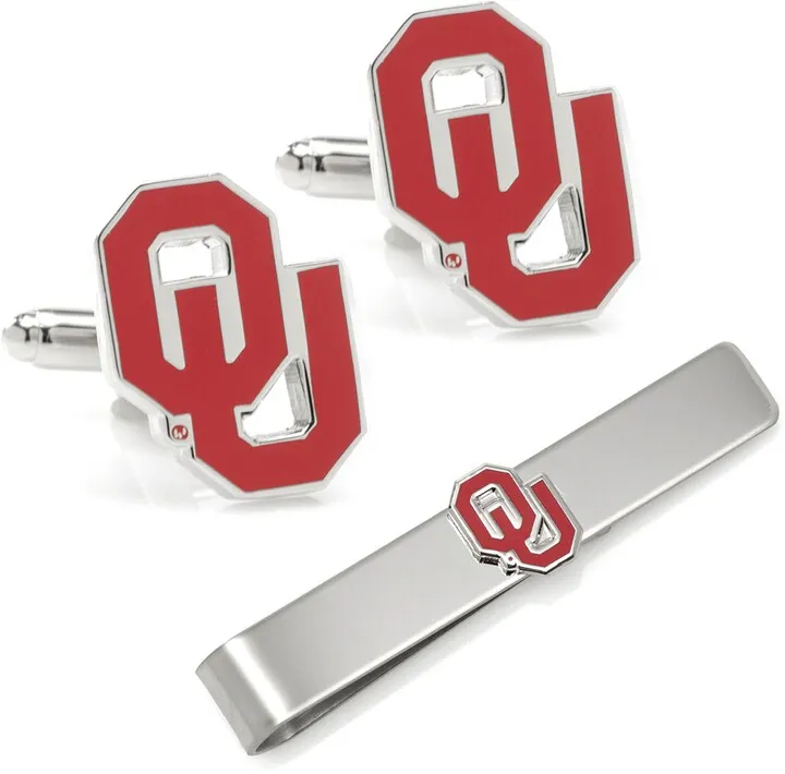 NCAA Oklahoma Sooners Cuff Links & Tie Bar